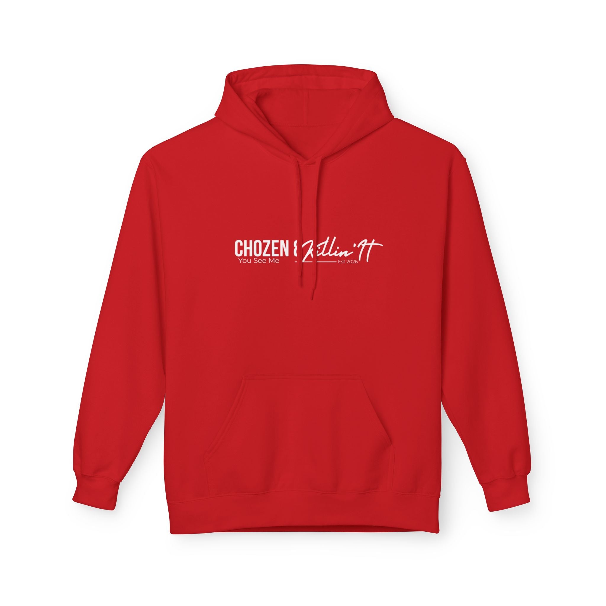 Classic White Hoodie — Midweight Fleece Pullover