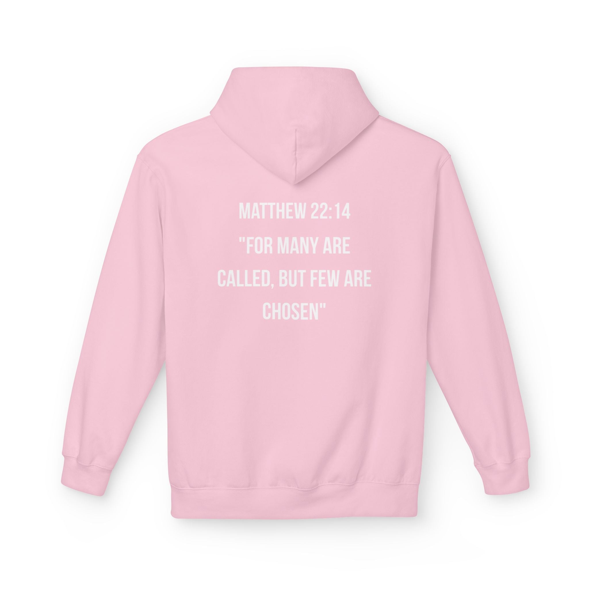 Classic White Hoodie — Midweight Fleece Pullover
