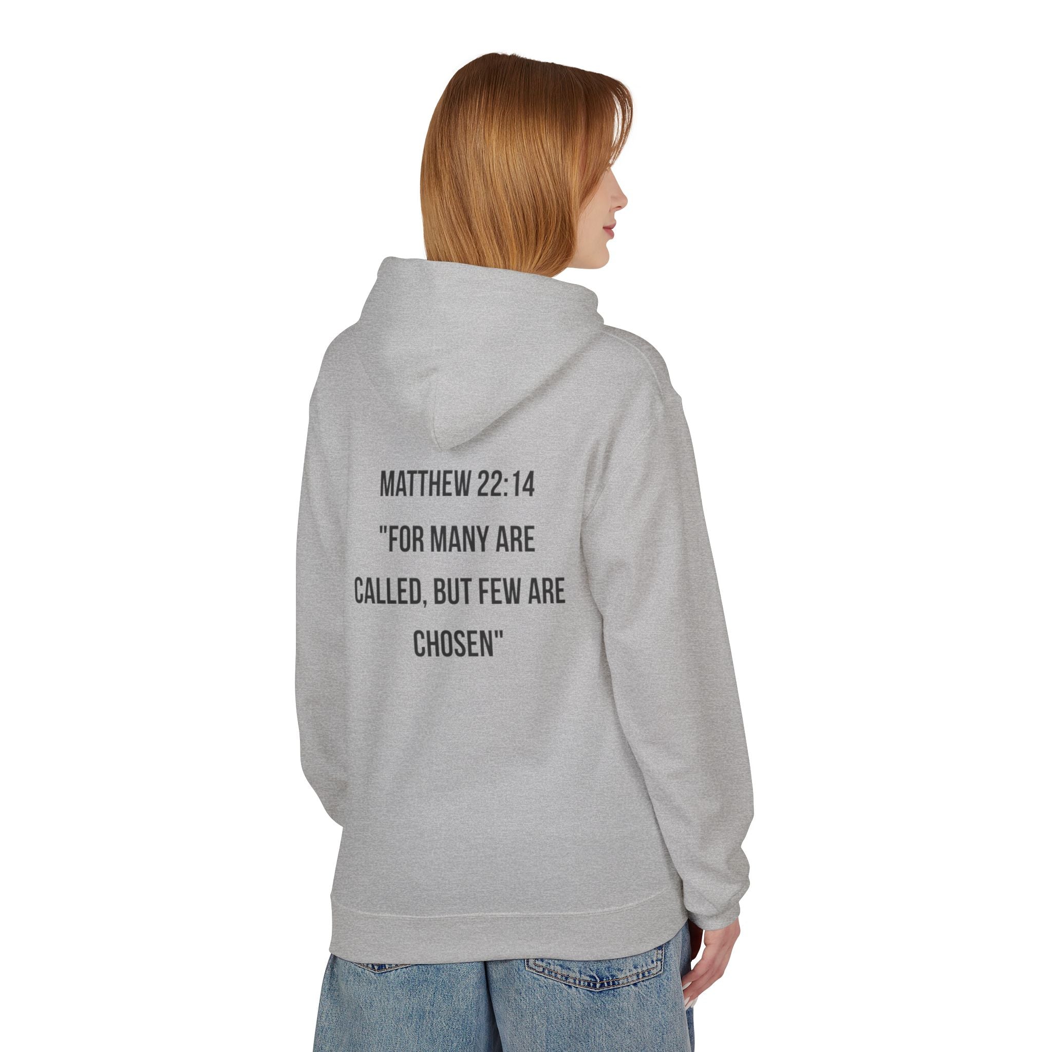 Chosen Faith Hoodie — "Chosen & Chillin'" Christian Scripture Pullover (Matthew 22:14)