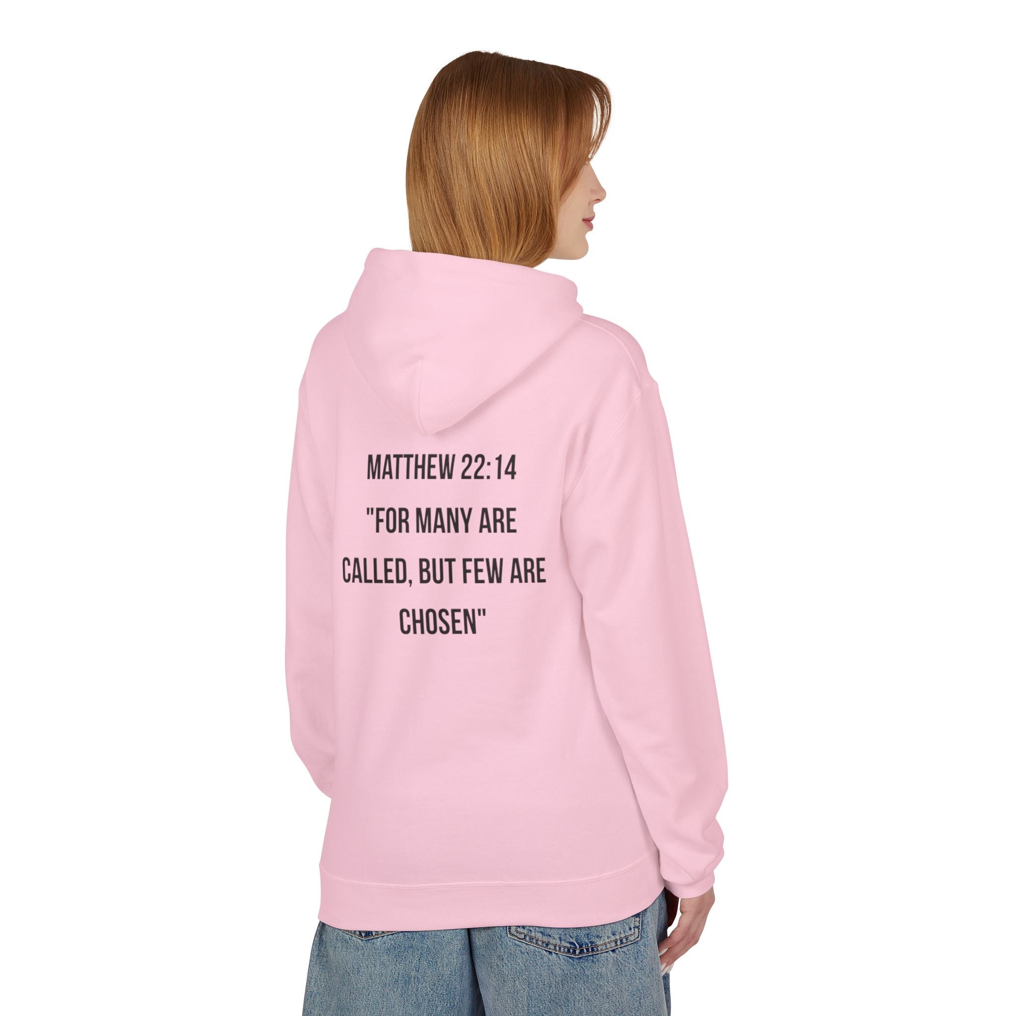 Chosen Faith Hoodie — "Chosen & Chillin'" Christian Scripture Pullover (Matthew 22:14)