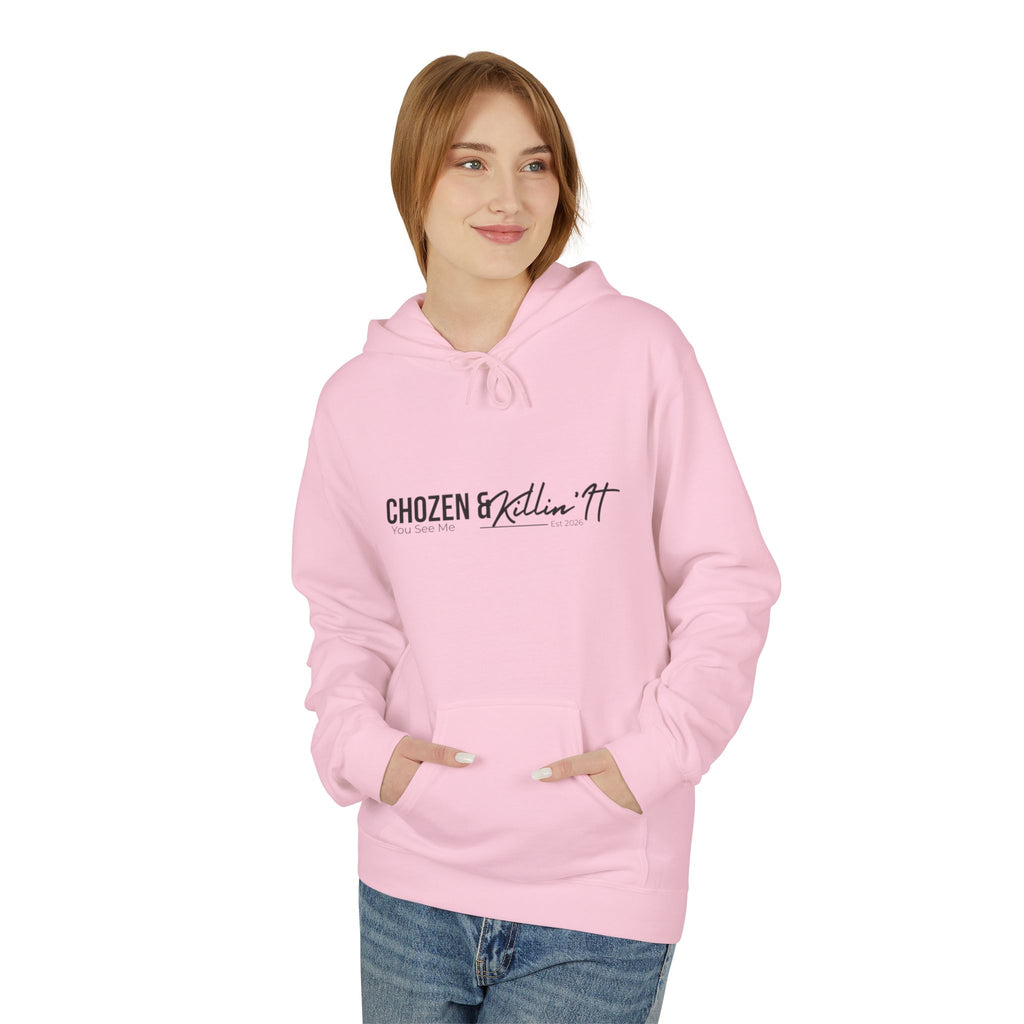 Chosen Faith Hoodie — "Chosen & Chillin'" Christian Scripture Pullover (Matthew 22:14)