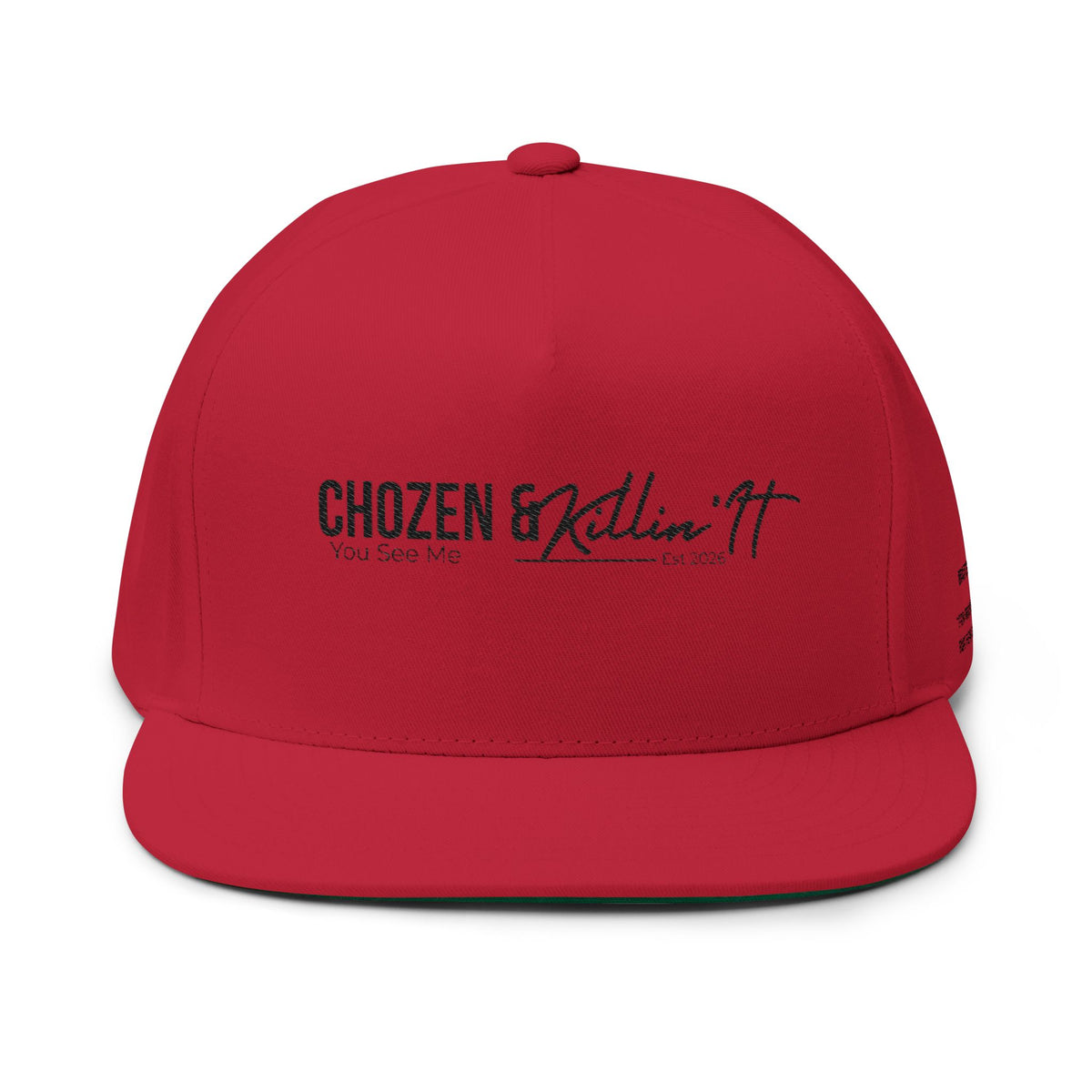 Chosen & Killin' It Embroidered Flat Bill Cap