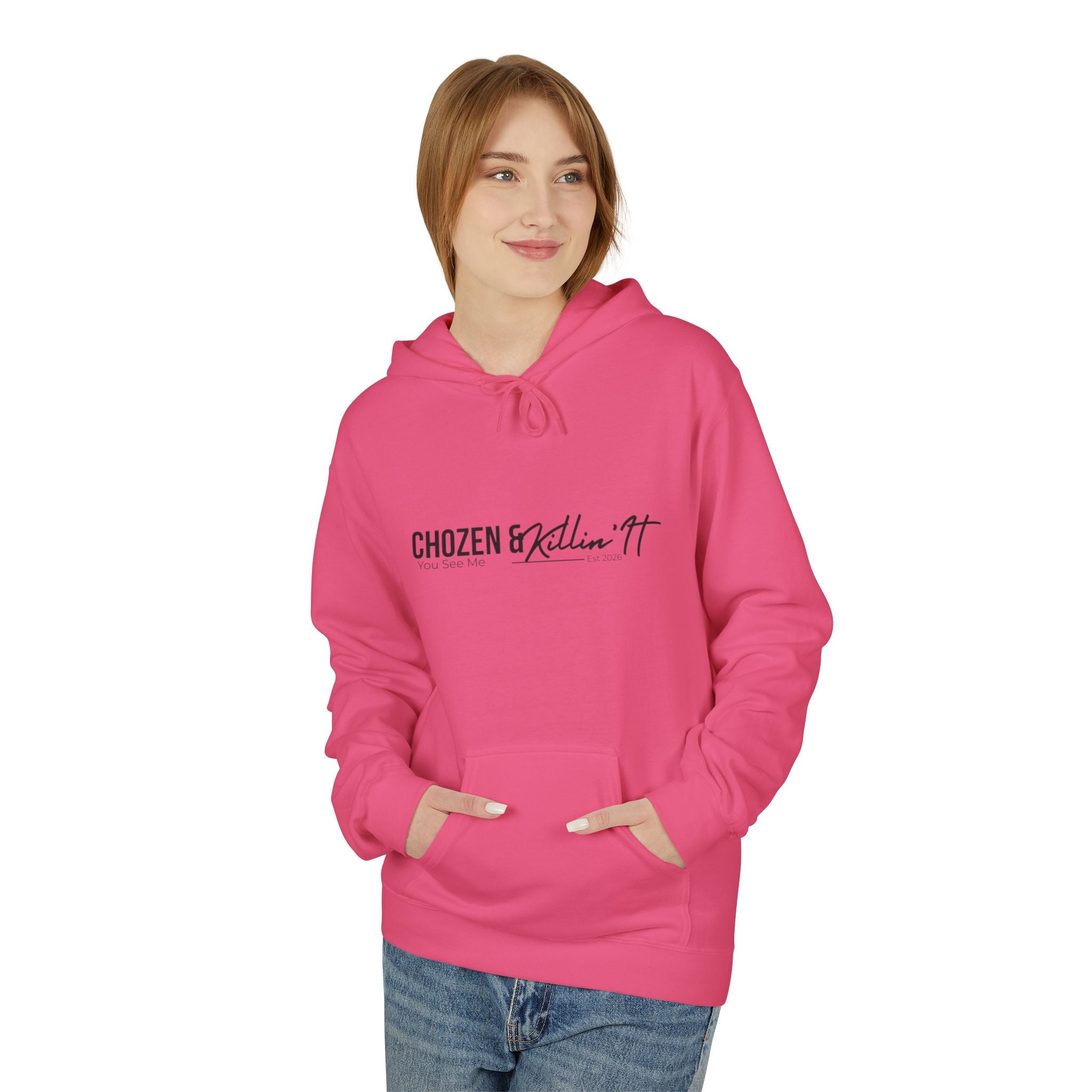 Chosen Faith Hoodie — "Chosen & Chillin'" Christian Scripture Pullover (Matthew 22:14)