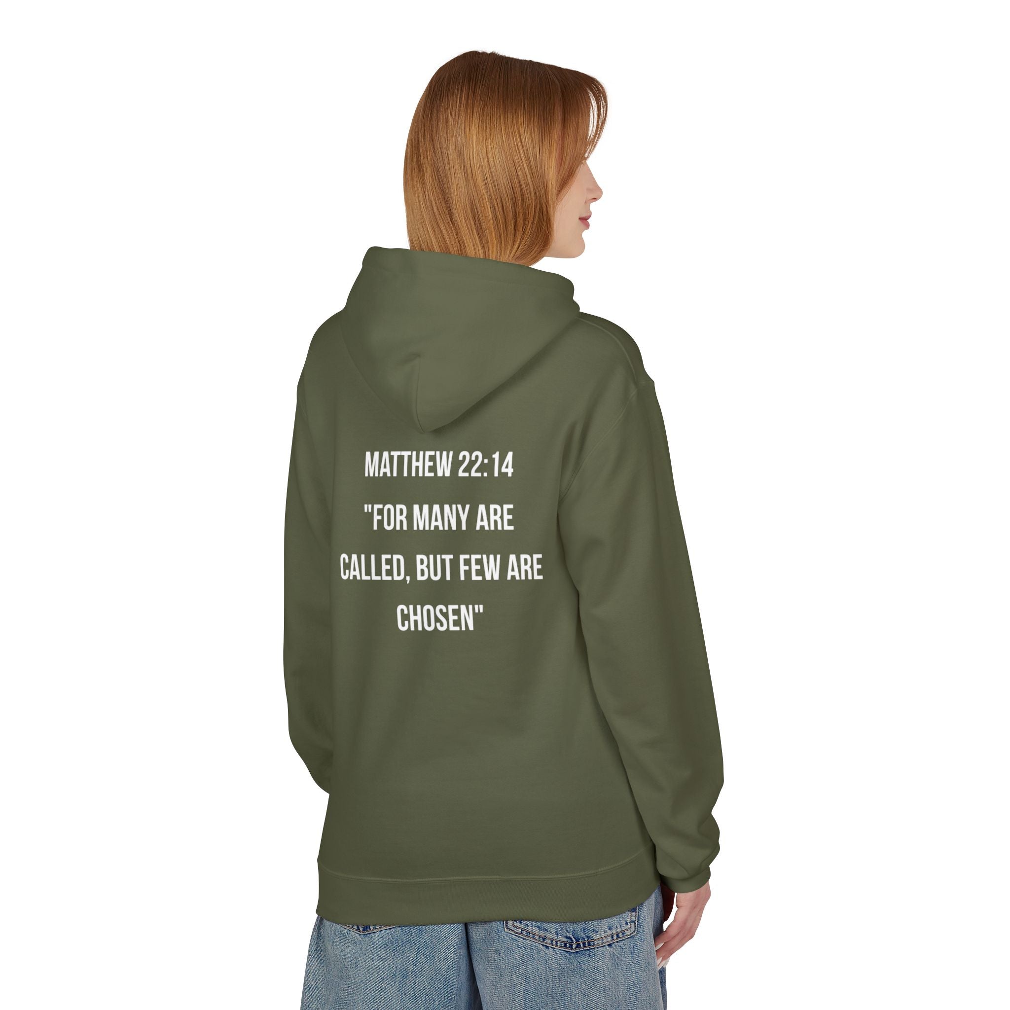 Classic White Hoodie — Midweight Fleece Pullover
