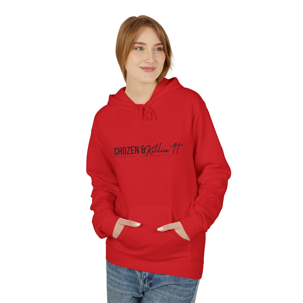 Chosen Faith Hoodie — "Chosen & Chillin'" Christian Scripture Pullover (Matthew 22:14)