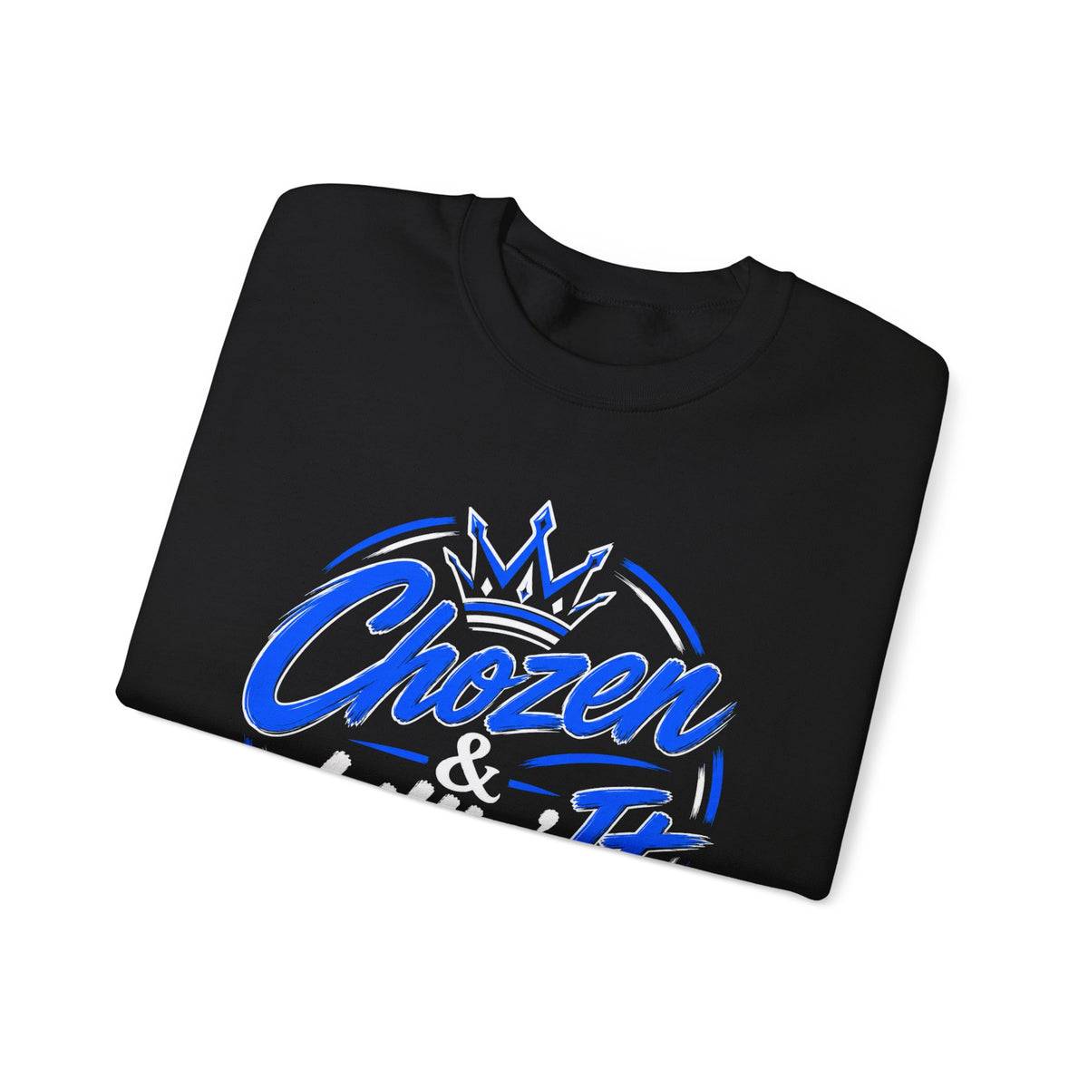 Chosen & Killin' It Crewneck Sweatshirt — Matthew 22:14 Inspirational Christian Pullover