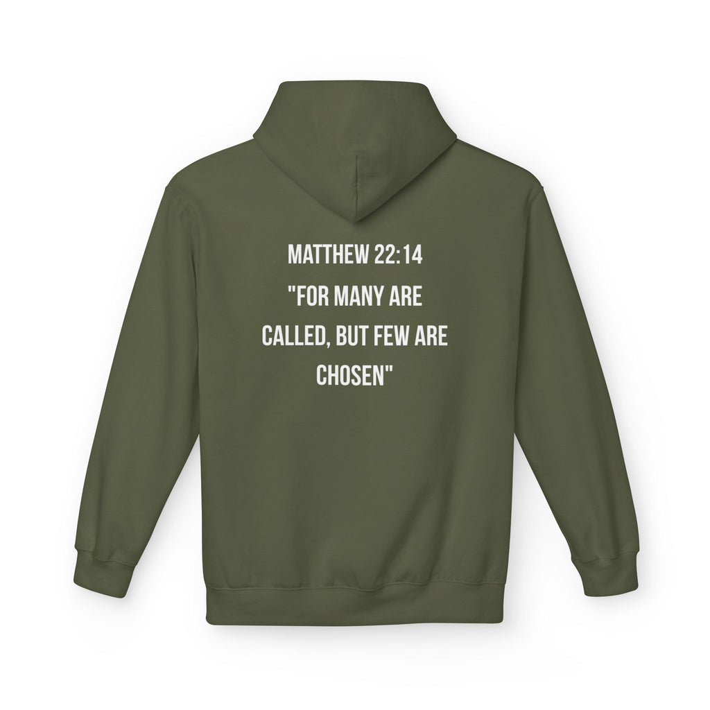 Classic White Hoodie — Midweight Fleece Pullover
