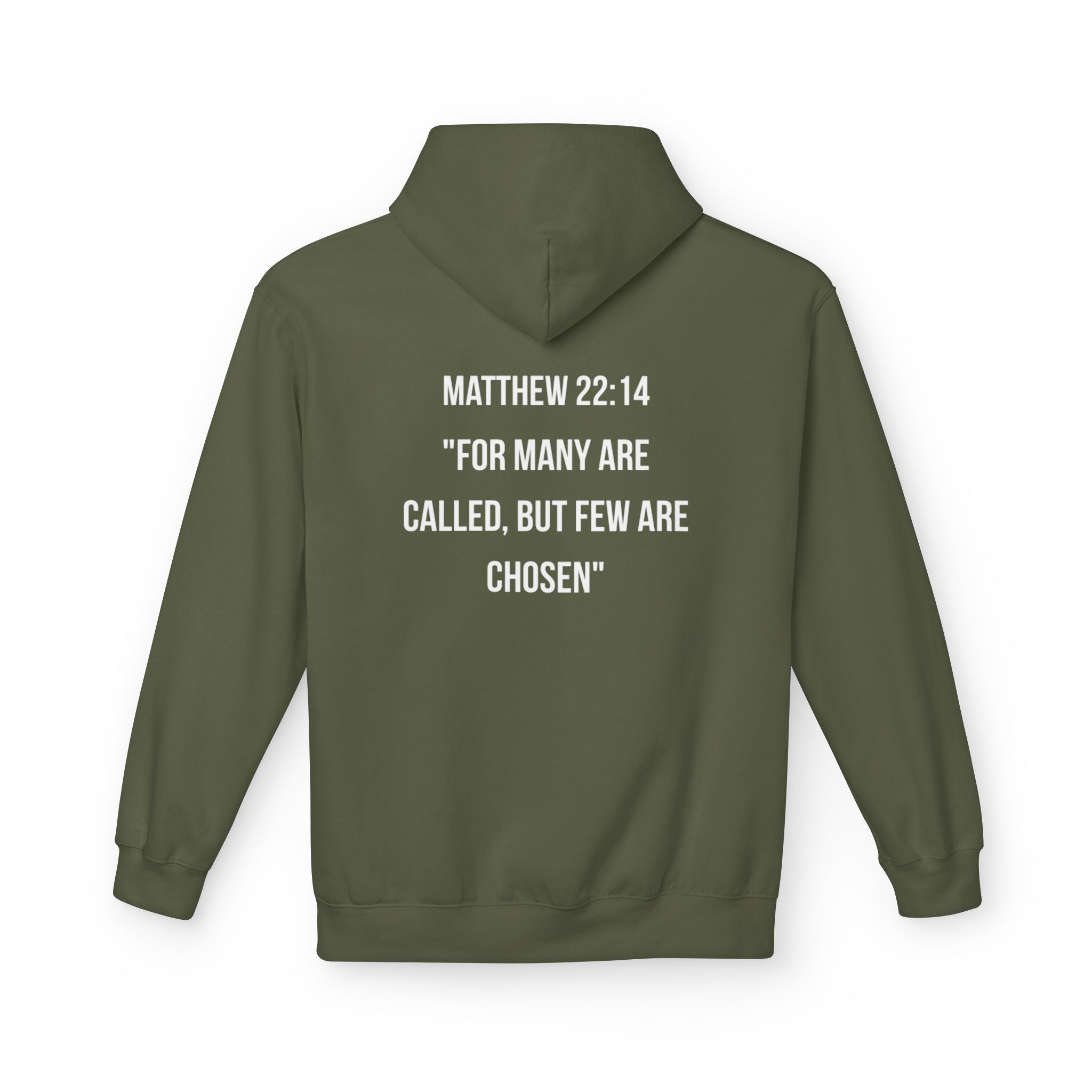 Classic White Hoodie — Midweight Fleece Pullover