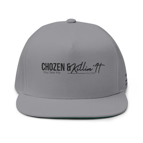 Chosen & Killin' It Embroidered Flat Bill Cap