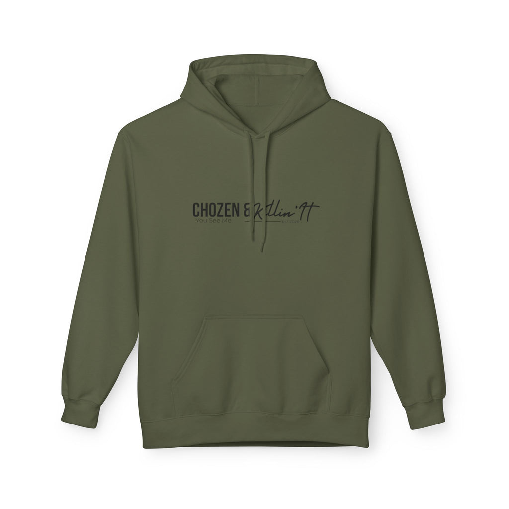 Chosen Faith Hoodie — "Chosen & Chillin'" Christian Scripture Pullover (Matthew 22:14)
