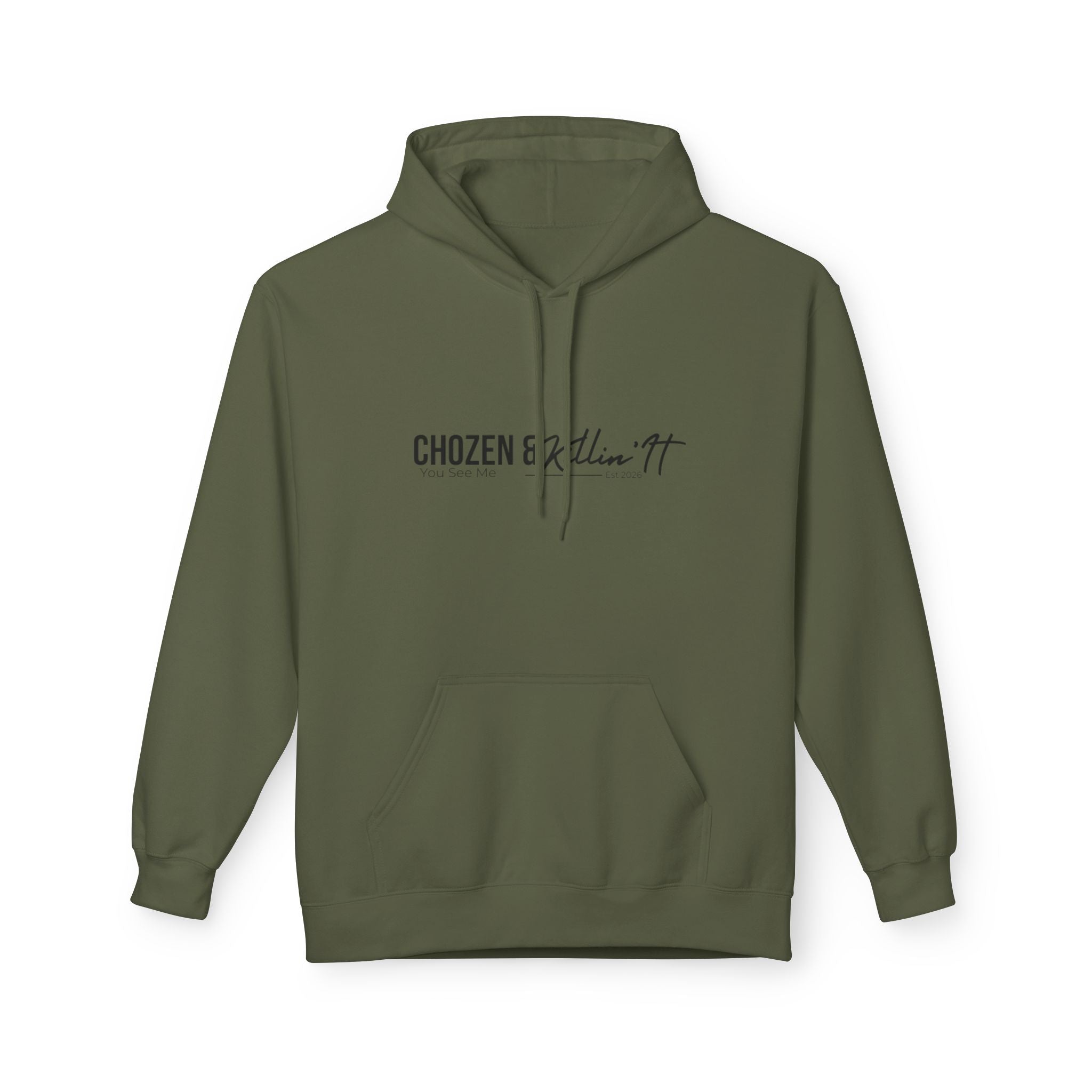 Chosen Faith Hoodie — "Chosen & Chillin'" Christian Scripture Pullover (Matthew 22:14)