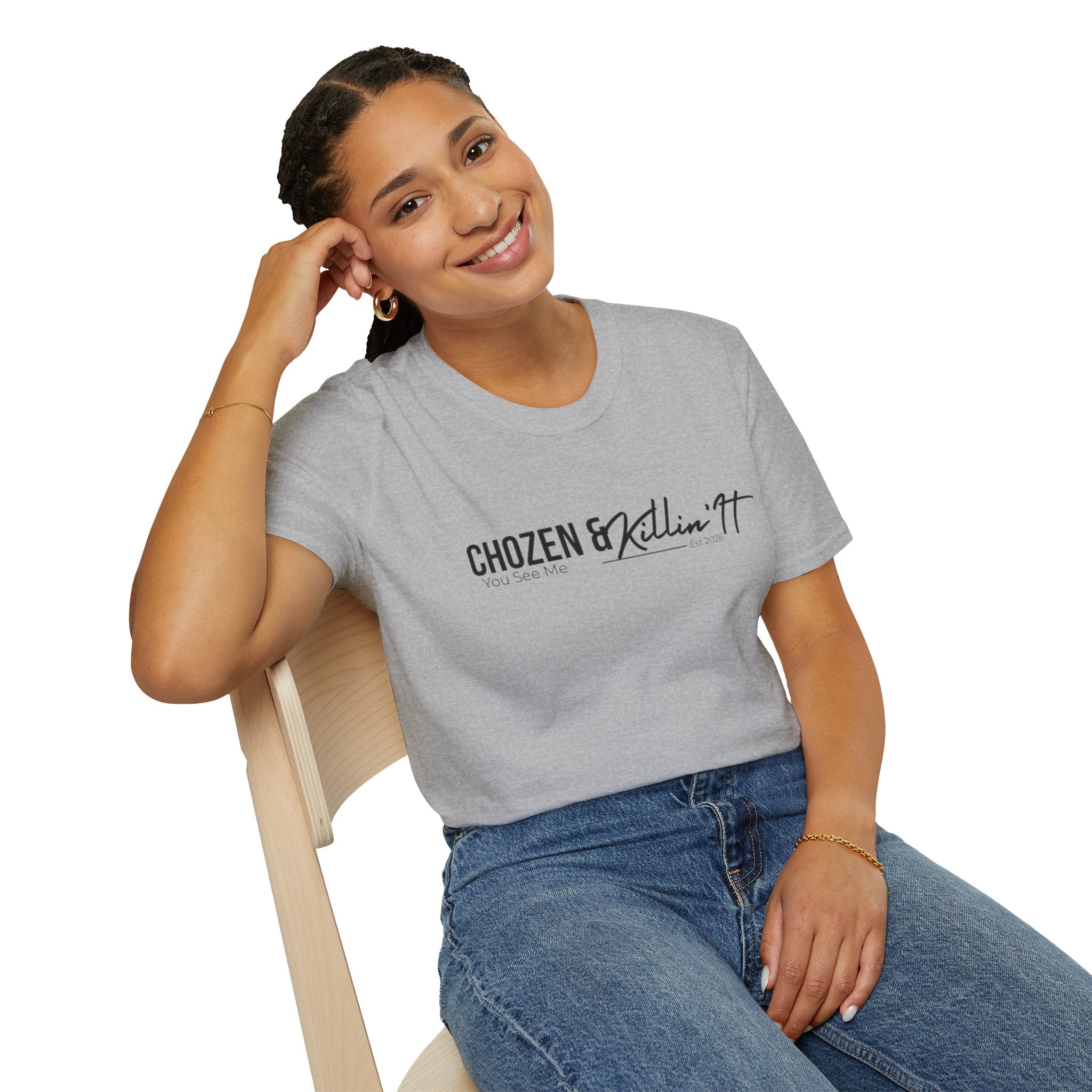 Chosen & Killin' It T-Shirt — Matthew 22:14 Inspirational Christian Tee